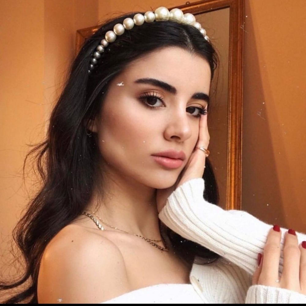 Pearl crown/headband/Alice band